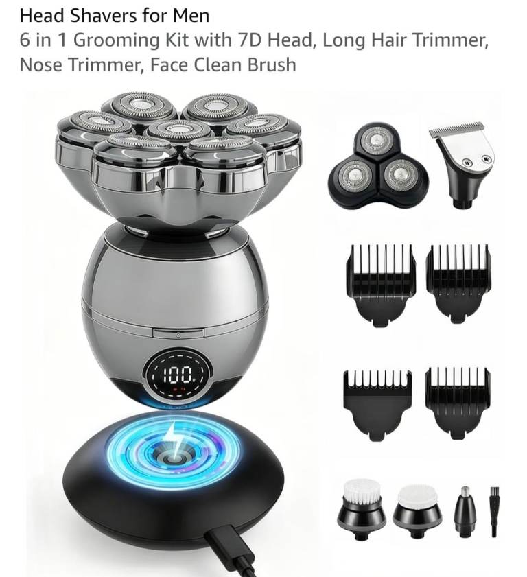 EYEPICK 7D Head Shaver 6-in-1 Grooming Kit – New