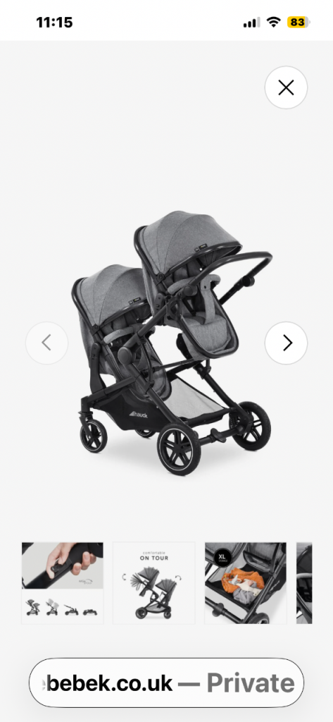2 x Brand New Twin buggy or single use