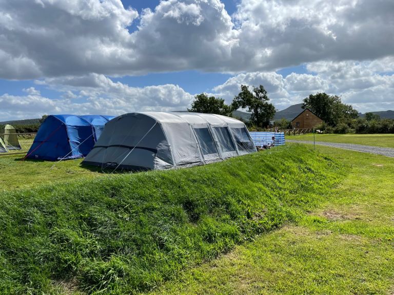 Berghaus Telstar 8 nightfall air beam tent, trailer and everything you need to camp