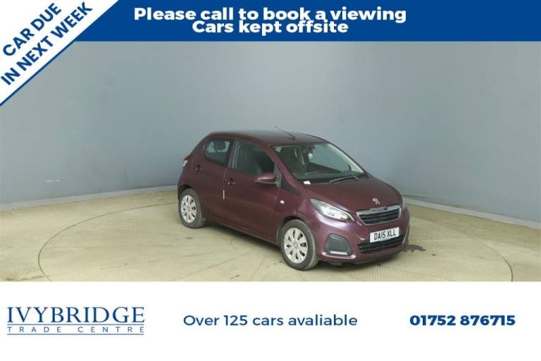 2015 15 PEUGEOT 108 1.0 VTI ACTIVE HATCHBACK 5DR PETROL 2 TRONIC EURO 5 EURO 5 (