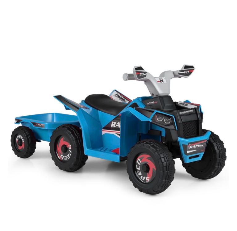 6v electric quad and trailer 3+