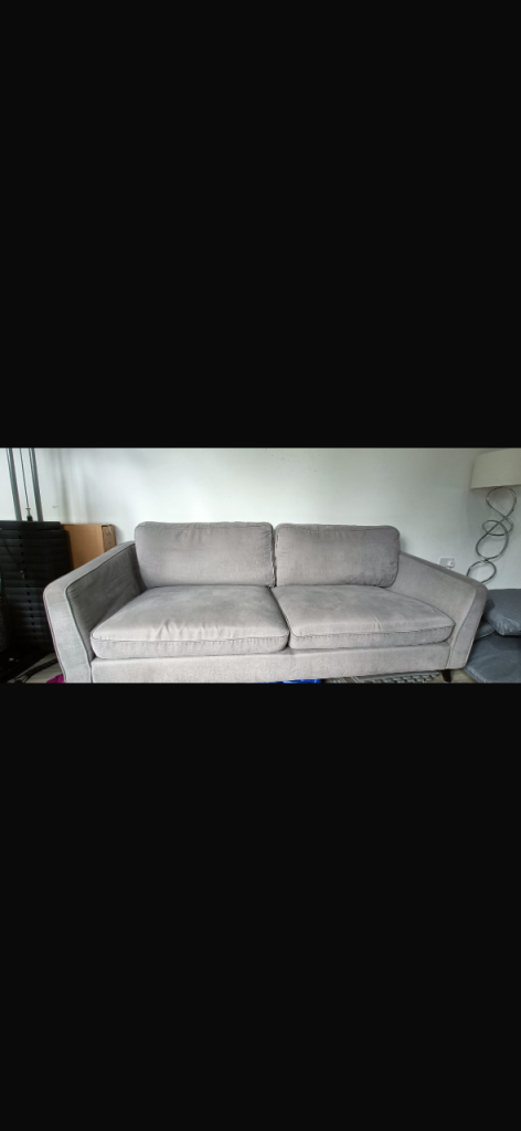 Grey French Connection sofa 