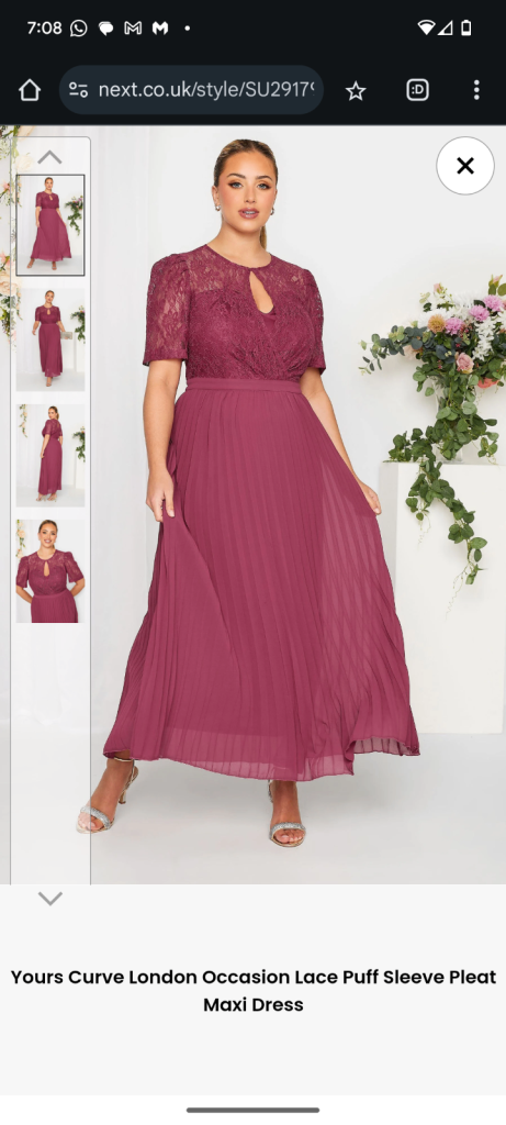 Wedding guest dress size 16