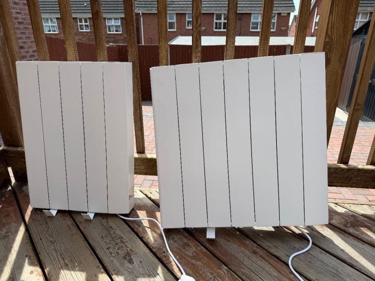 Dry Inertia Electric Radiators x 2 – 1500W & 1000W
