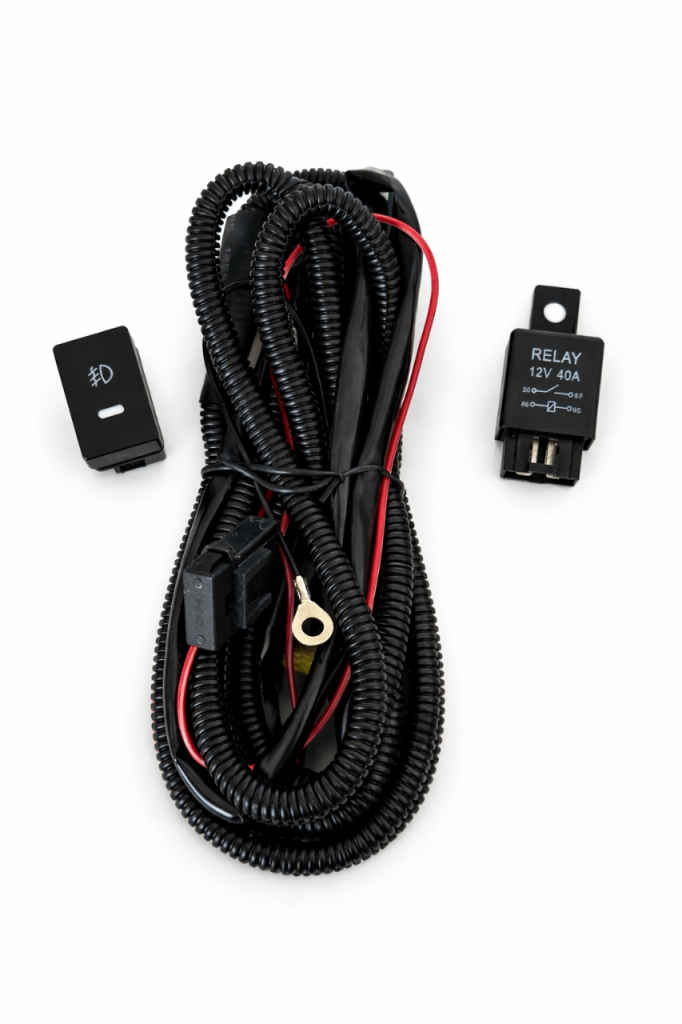 H11 Fog Light Wirng Harness Kit + On/Off Switch & Relay
