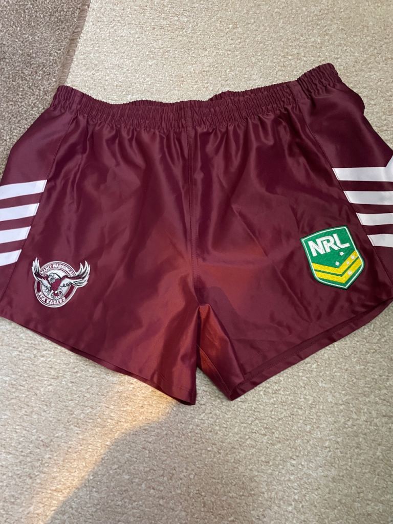 image for Manly Nrl rugby league shorts in Xl (new no tags)