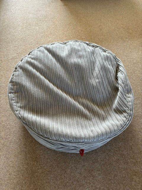 Lounge Pug Grey Corduroy Bean Bag