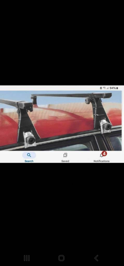 UNIVERSAL  CAR ROOF BARS FOR CARS WITH RAIN GUTTERS