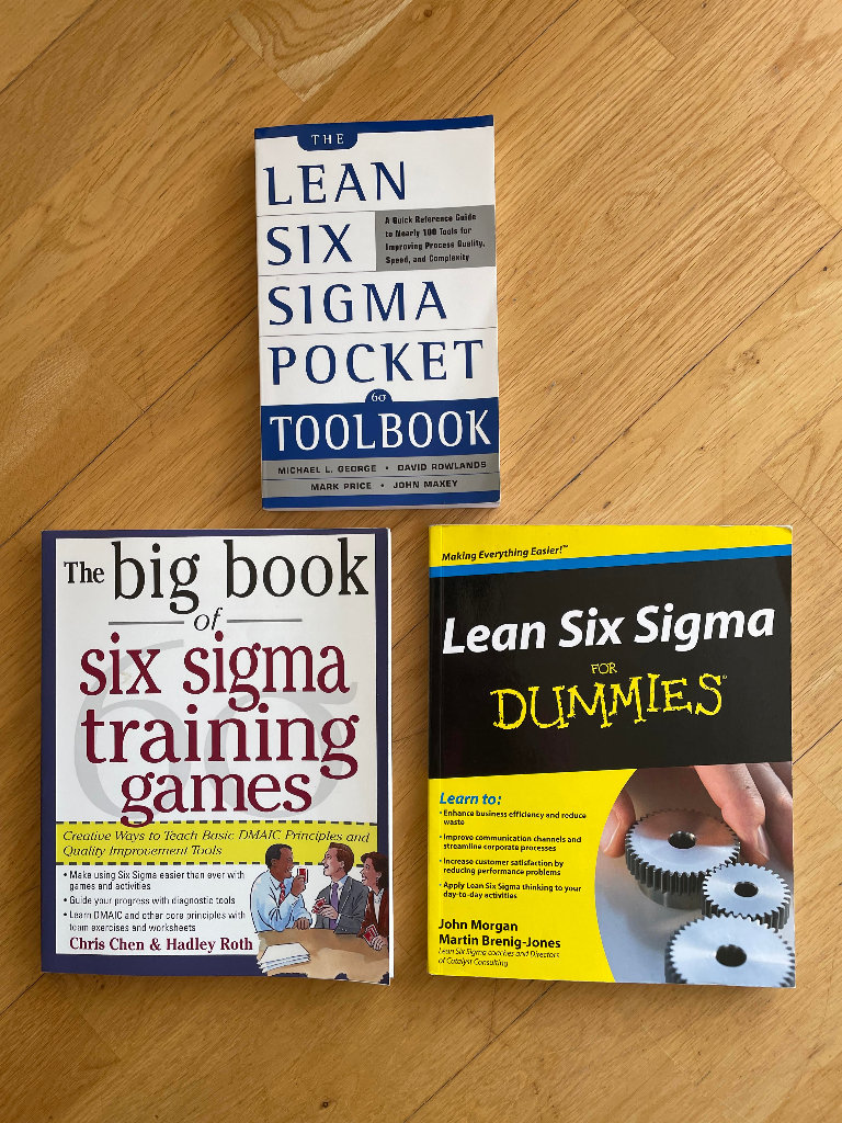 VGC 3 LEAN SIX SIGMA TEXT BOOKS (6 Business For Dummies Training Games Toolbook)