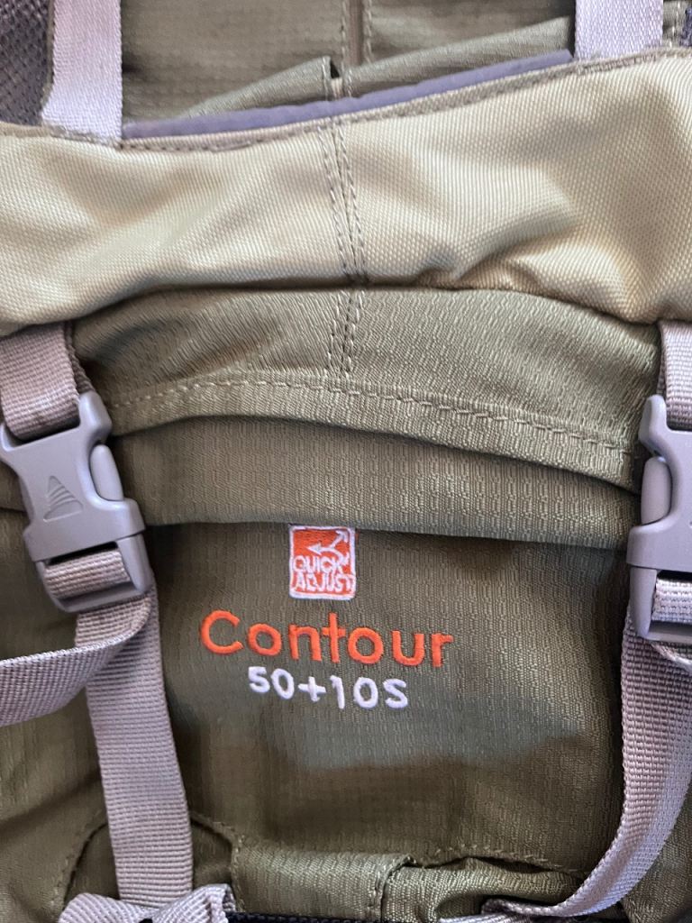 Vango Contour 50+10S Rucksack – Green/Grey, Good Condition