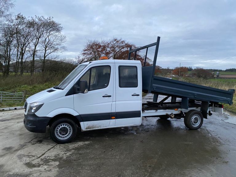 Mercedes-Benz, SPRINTER crew cab tipper 2018 full year mot 55 thousand miles