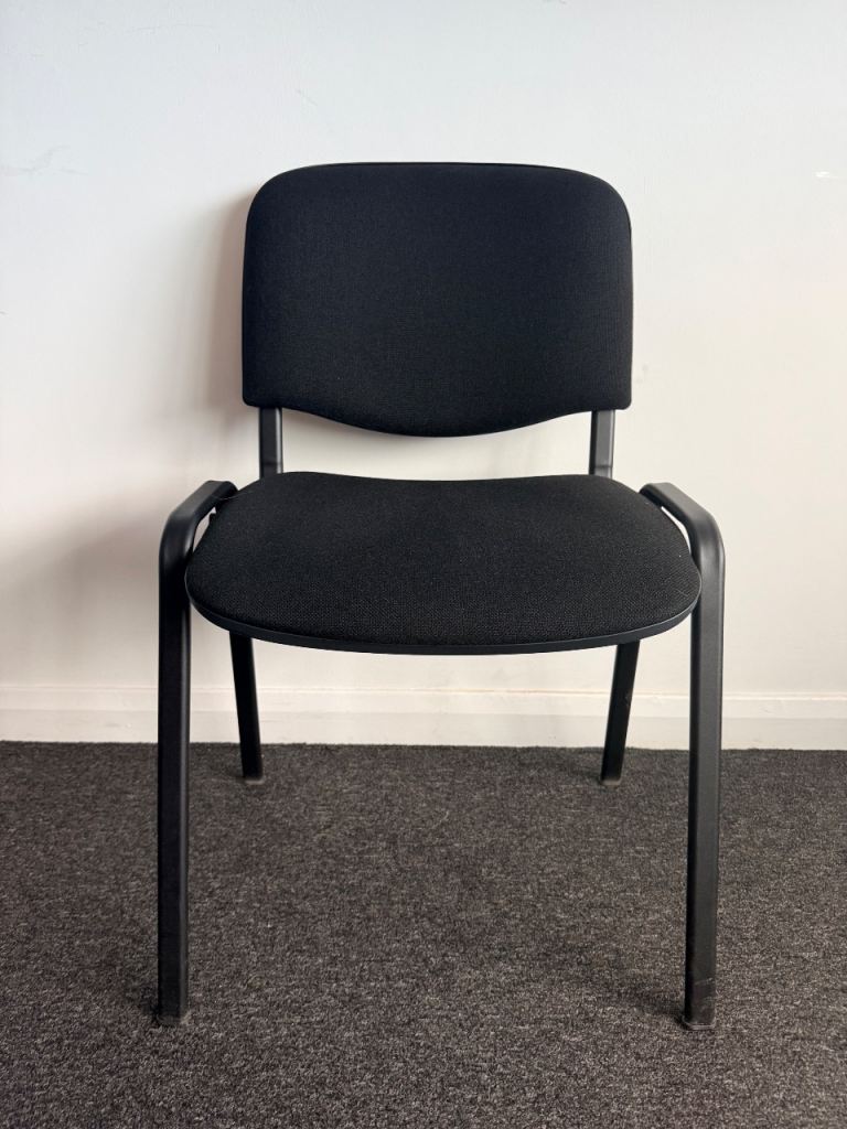 15 Black Stacking Office Chairs - Good Condition