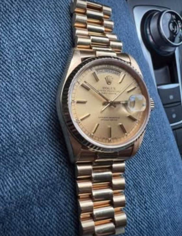 Vintage 1980s rolex daydate 