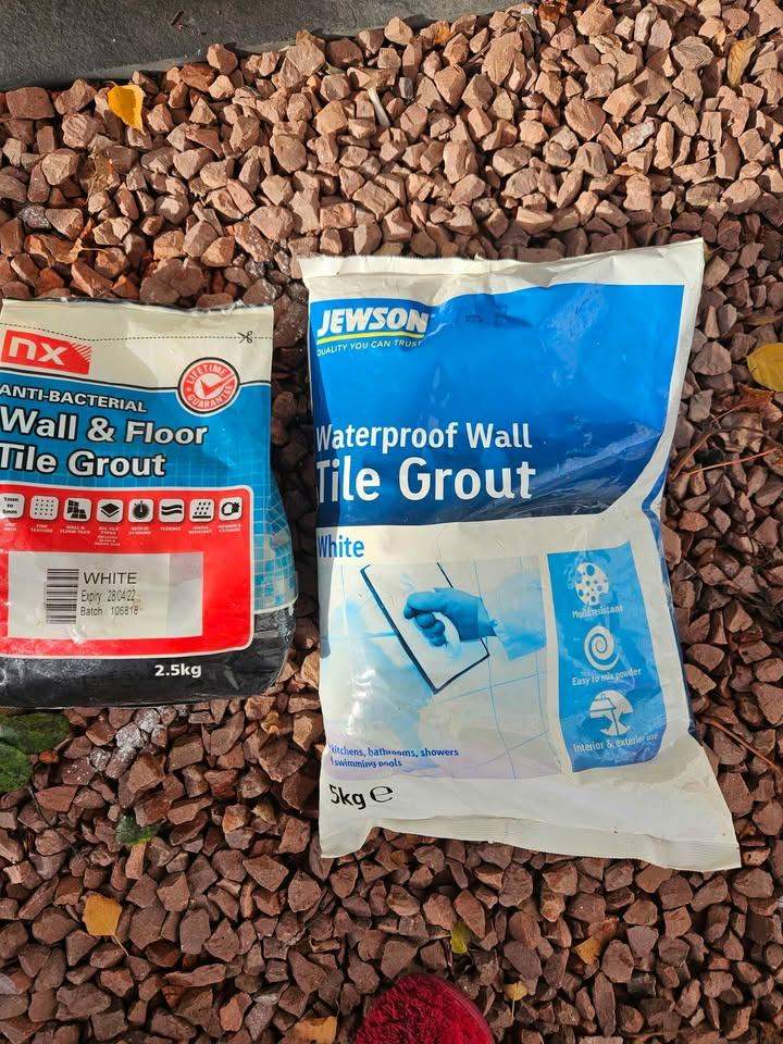 image for Free tile adhesive and 2 grouts, half bag each