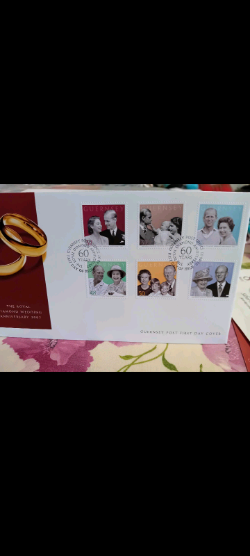 Queen Elizabeth II Diamond Wedding Anniversary First day cover