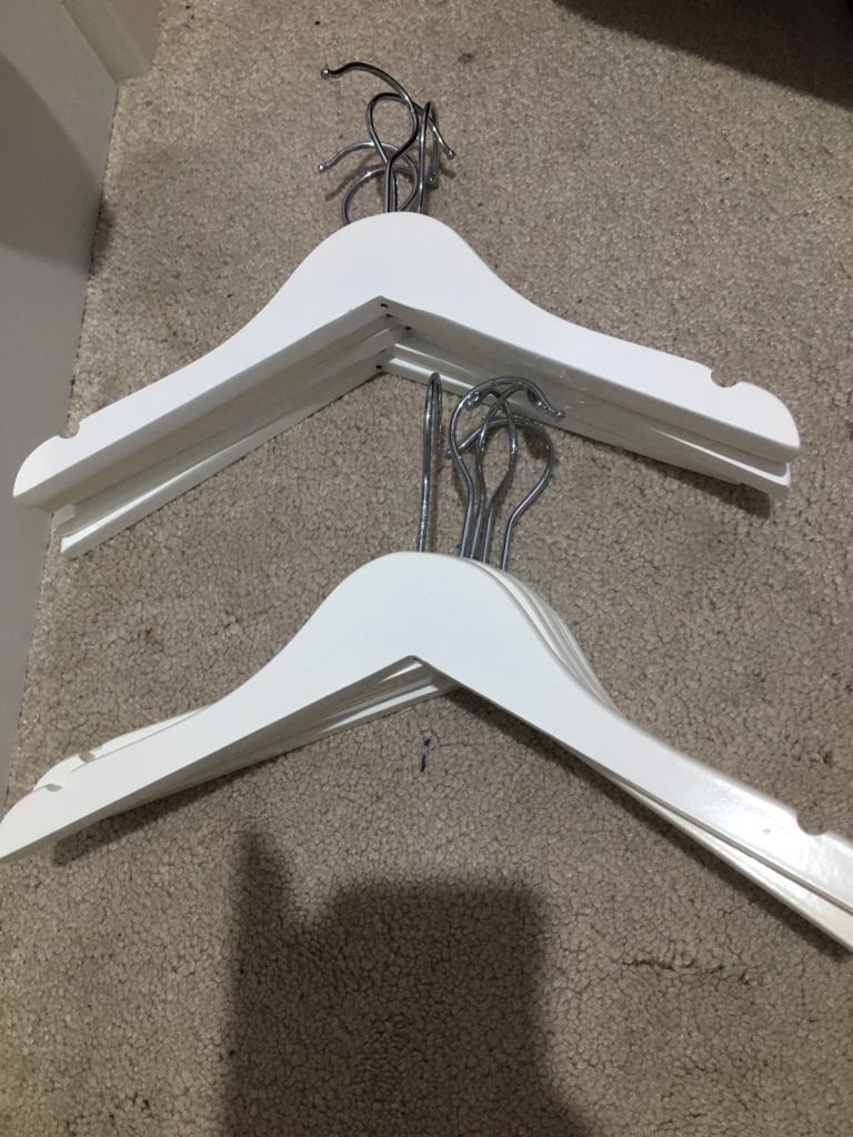 Childrens wooden coat hangers £1 each