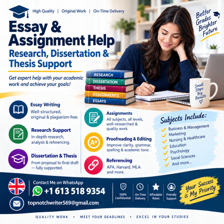 Essay & Assignment Help | Research, Dissertation & Thesis Suppor