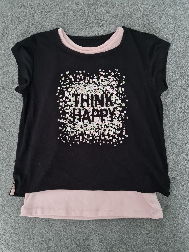 Girls Slogan Tshirt 5-6yrs