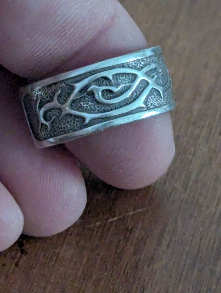 Silver ring unisex