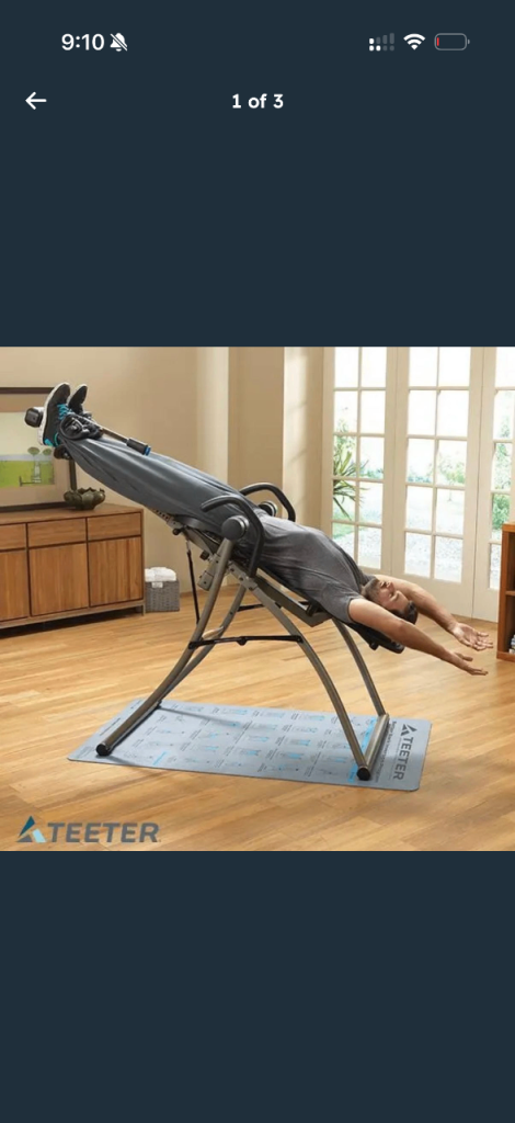 TEETER CONTOUR Inversion Table - barely used