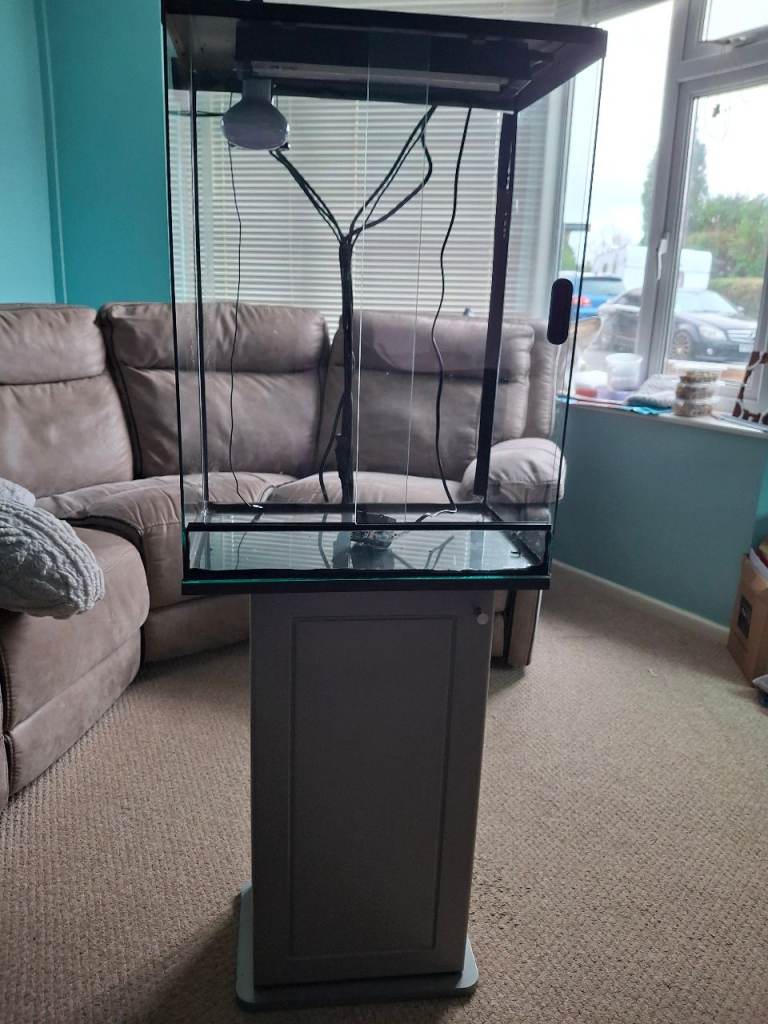 Glass vivarium and stand