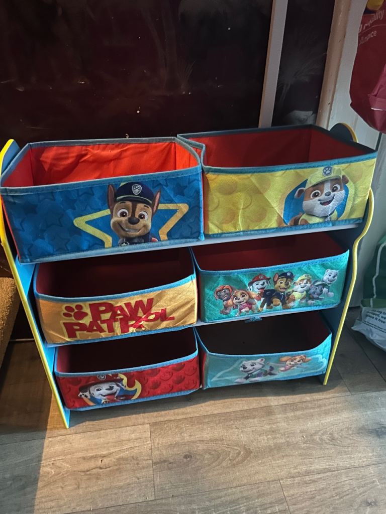 Paw patrol toy boxes
