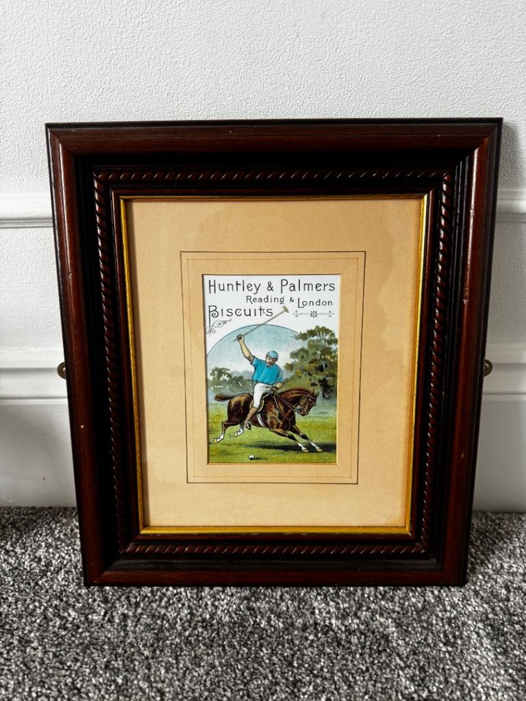 Huntley and Palmers Biscuit Print in frame