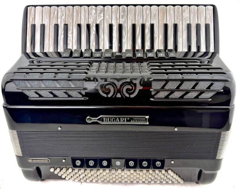 Bugari Champion 260 CHC - 4 Voice Musette Double Cassotto Piano Accordion - 41 Keys / 120 Bass