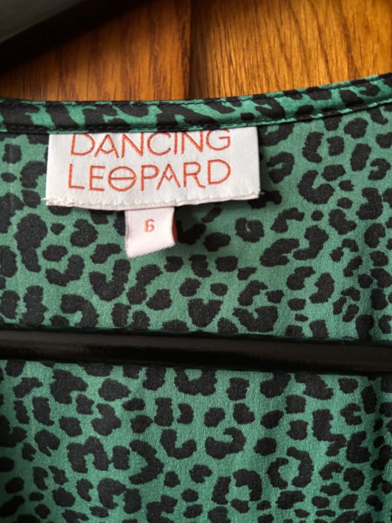 Green leopard print Dancing Leopard dress