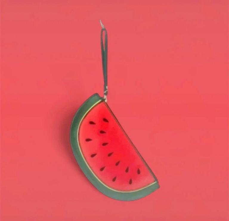 🍉 Brand new with tags – New Look watermelon wristlet bag.
