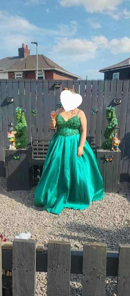 Emerald prom dress / bridesmaid dress