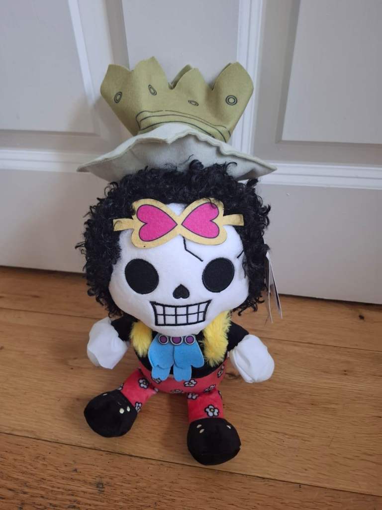 One Piece Brook Plush Toy - 25cm, NEW with Tags
