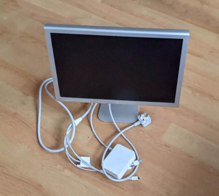 Apple 20 inch Cinema Display A1081 and Cinema Display 65W Apple power adapter A1096