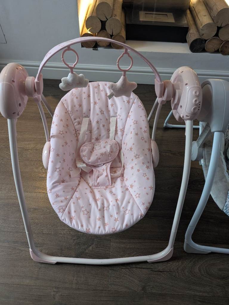 Baby Rocking Swing Chair – Pink, Good Condition