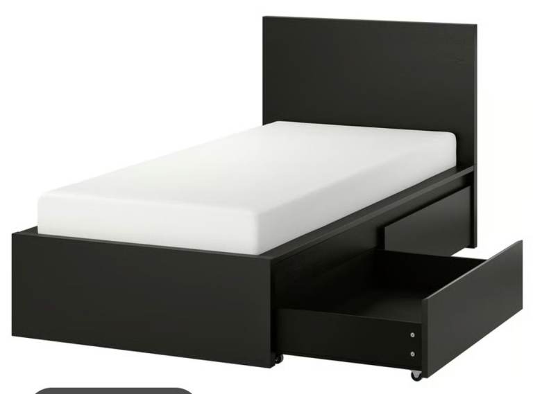 Ikea Malm Single Bed with Storage