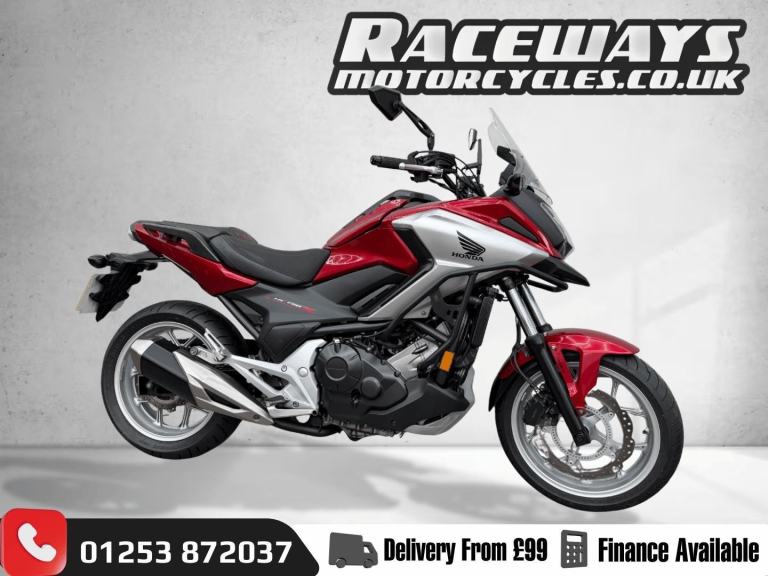 HONDA NC750X 2017 67 REG 19,639 MILES RED USED MOTORCYCLE 745CC