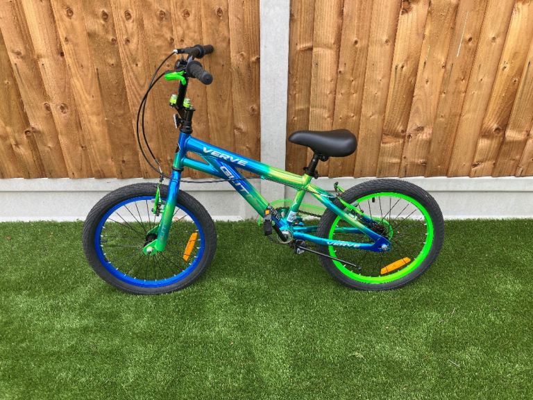 18 Inch Bike Metallic Blue/Green