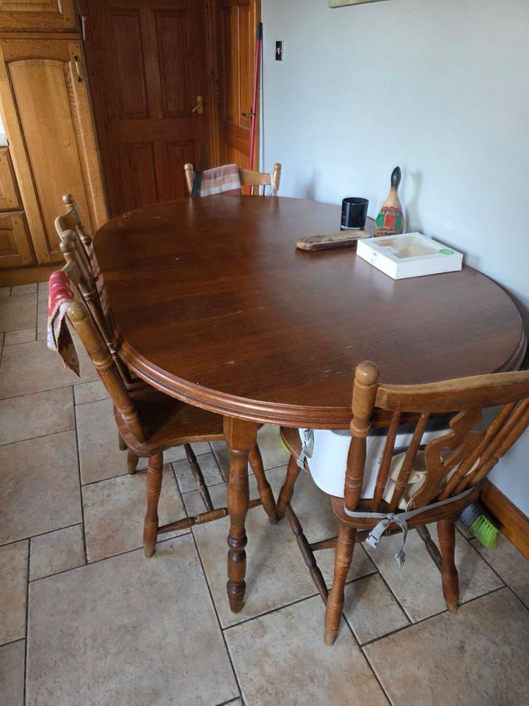 Free kitchen table and 6 chairs