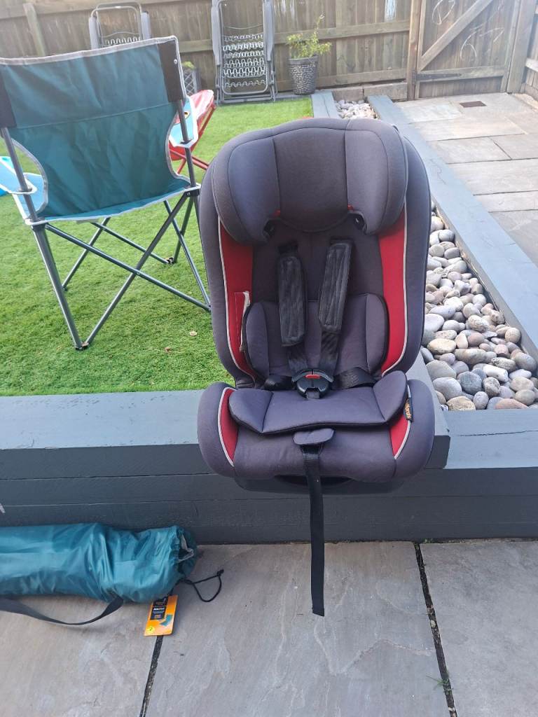 Child Car Seat - Red and Grey, Good Condition
