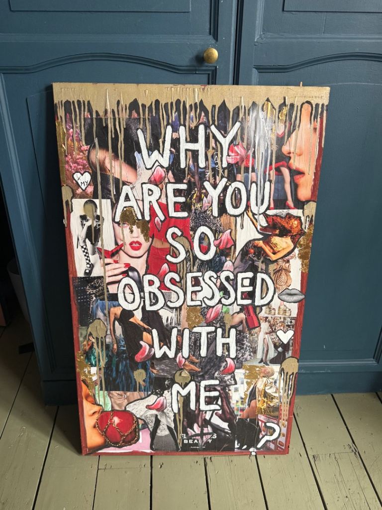 Pop Art Style Painting - 'Why Are You So Obsessed With Me'