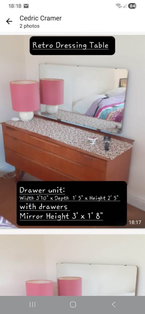 Retro dressing table
