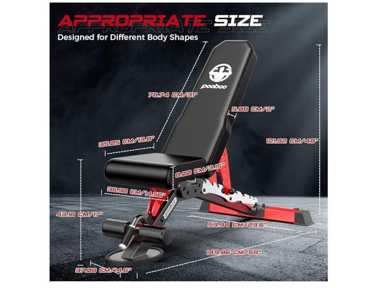 New Pooboo Weight Bench