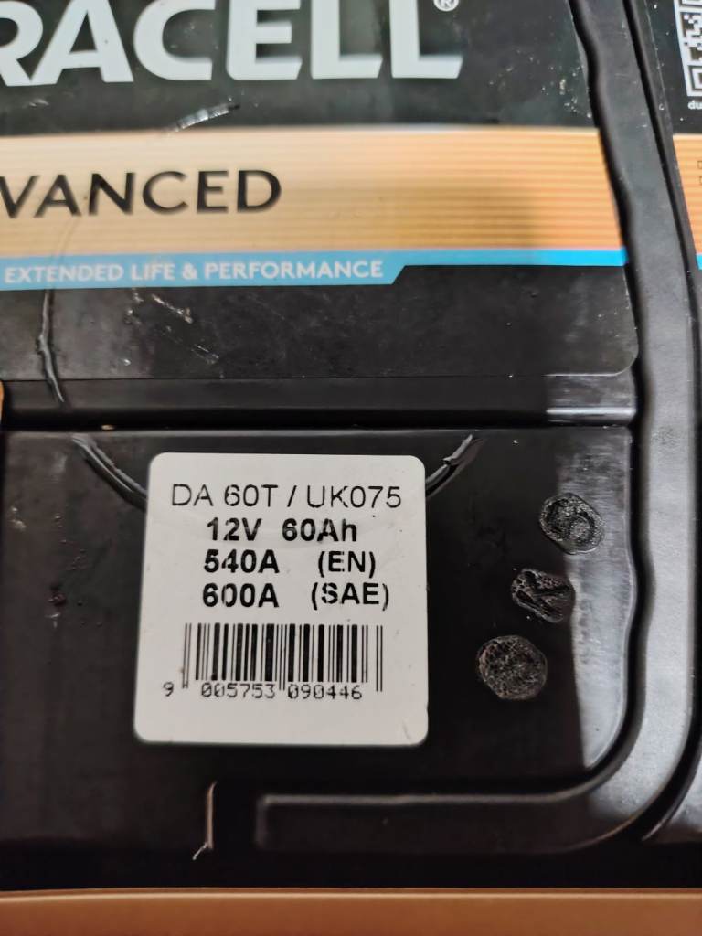 Duracell car battery 