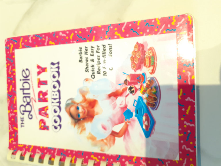 Barbie party cook book- brand new