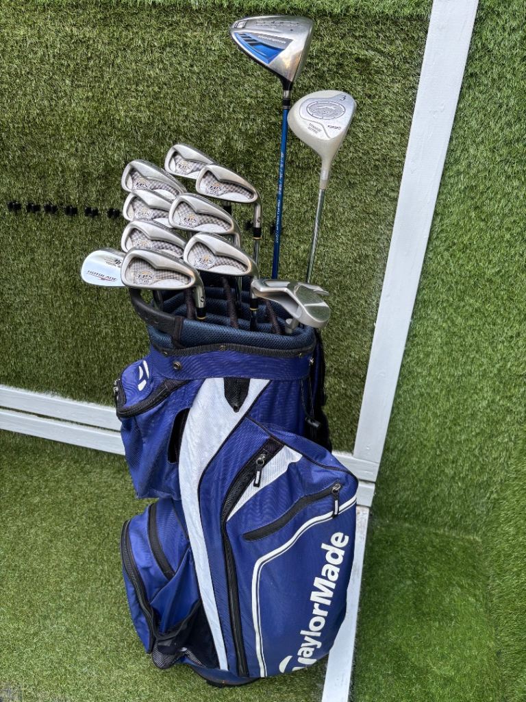 PowerBilt TPS 7.0 Irons, Cobra Driver, Slazenger 3 Wood & TaylorMade Cart Bag UK Delivery available 
