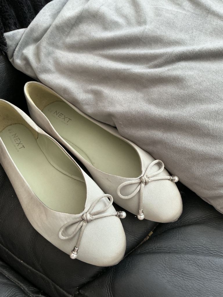 NEXT Beige Ballet Flats - UK Size 5.5, 