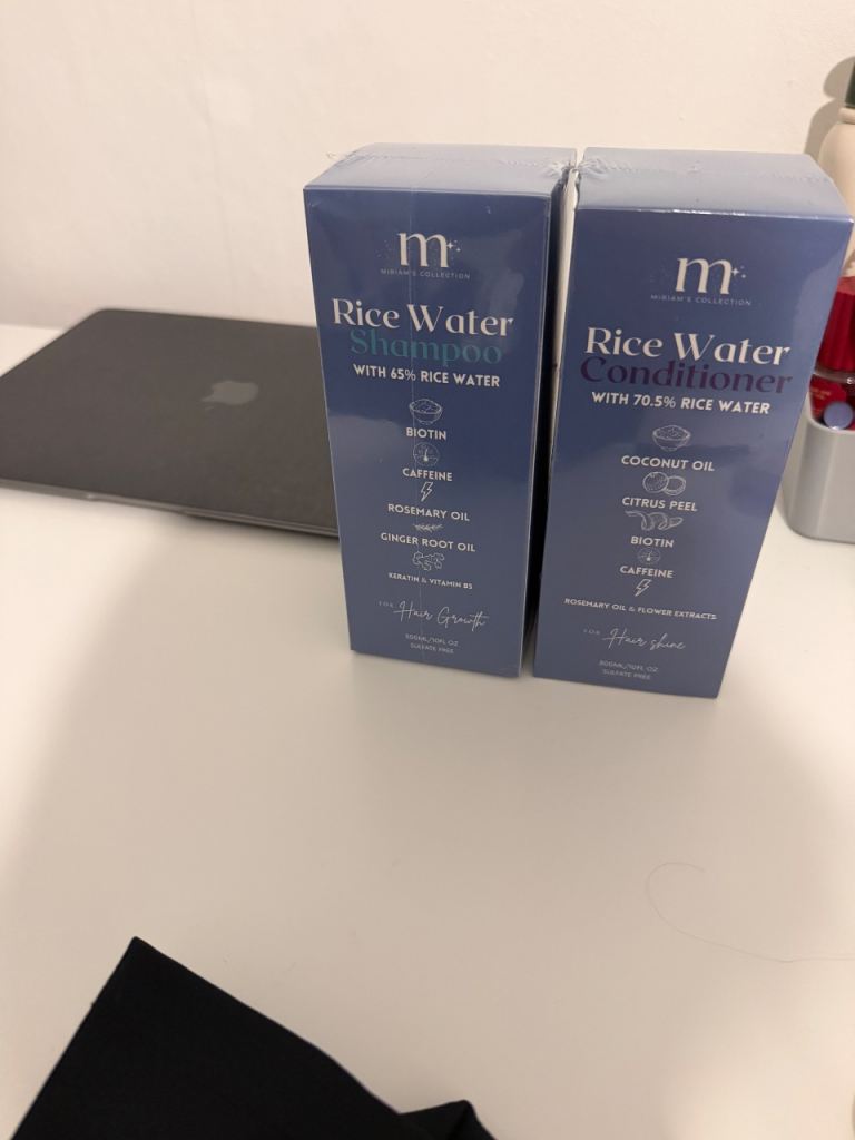 Miriams Rice Water Shampoo & Conditioner Set - New