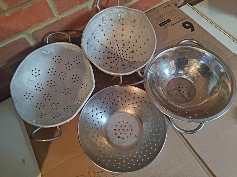 Heavy Duty Aluminium Stainless Steel Colander Small