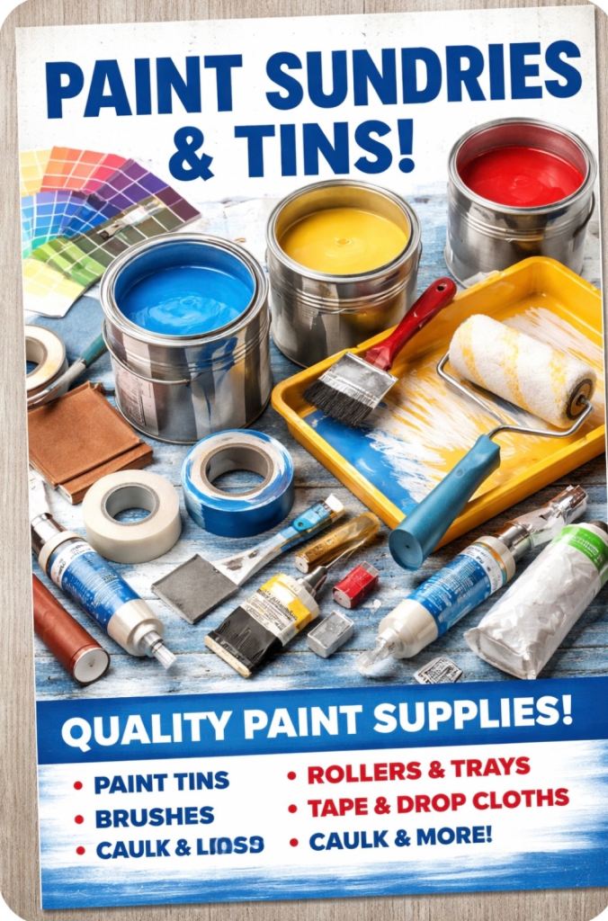 Paint and spray equipment