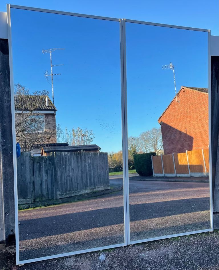 2 Large gym garage studio mirrors Delivery Available 